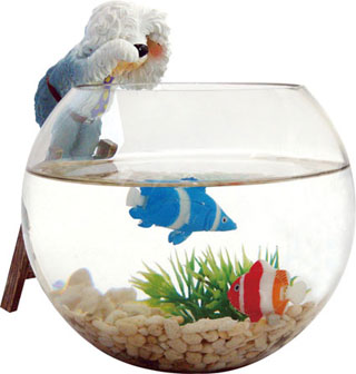 Fish bowl-cheer up-featured aquarium