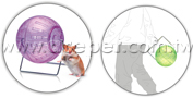 Large exercise ball with stand for hamster 