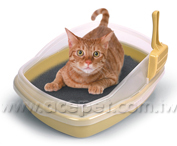 Cat litter pan with scoop for pet 