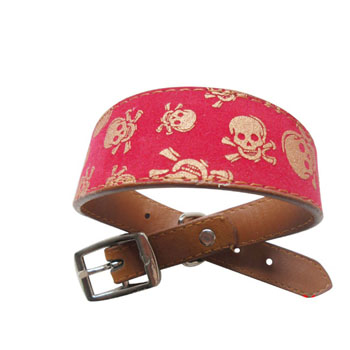 PU Leather,Printed Designs Dog Collars
