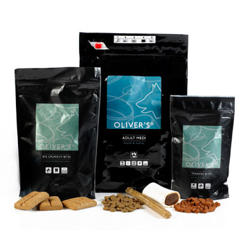 OLIVER'S Dry Dog Food 13.5kg bags