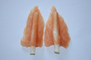 CH053 Dried Chicken on Rawhide Stick Dog Chew