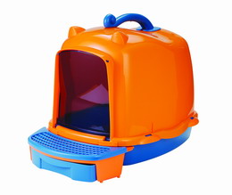 Cat pan with storage box & scoop