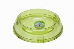 Transparent plastic pet bowl - Round for dogs and cats 