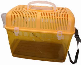 Pet carrier with drinker & feeder
