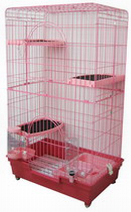 Cat cage with 3 boards