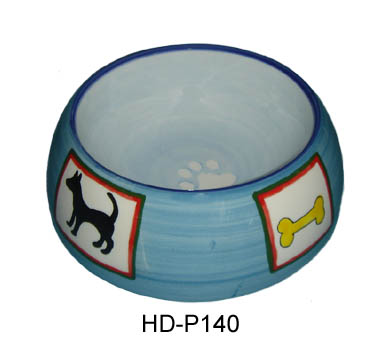 Sell Ceramic round shape dog bowl (HD-P140)