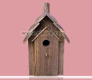 Rustic wood bird house 