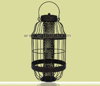 caged bird feeder