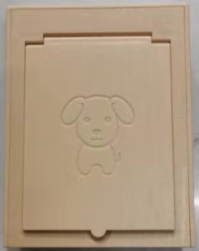New pet paw footprint foam box