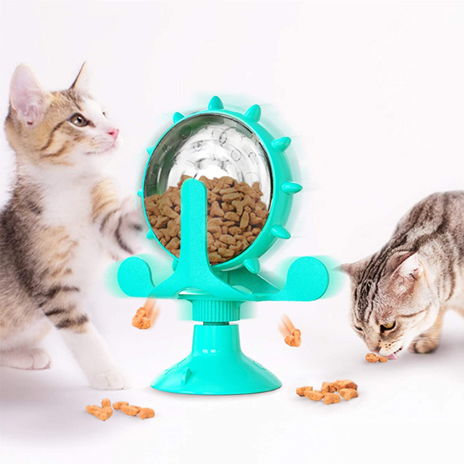 Leaking cat and dog toys Rotating dog feeder Leaking food training ball exercise IQ toy cat windmill toy pet supplies