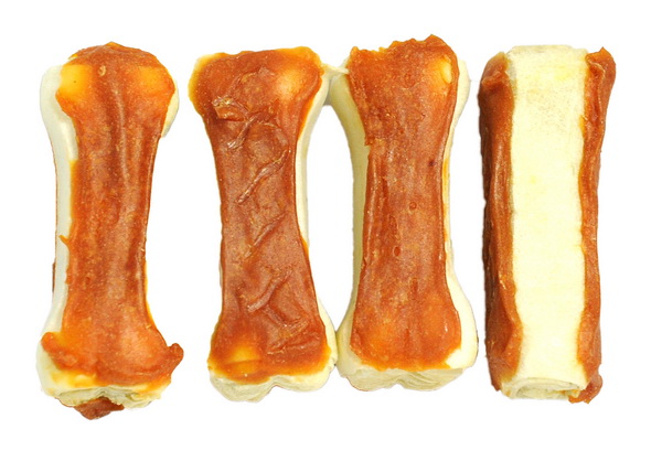 Natural Rawhide rolls wrap chicken/duck meat Dog Training Treats Pet Food Dog Chews