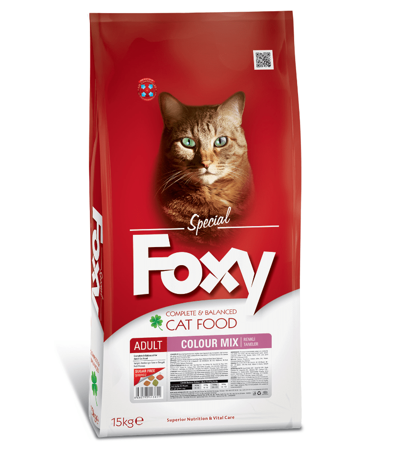 FOXY ADULT CAT COLOUR MIX 15 KG