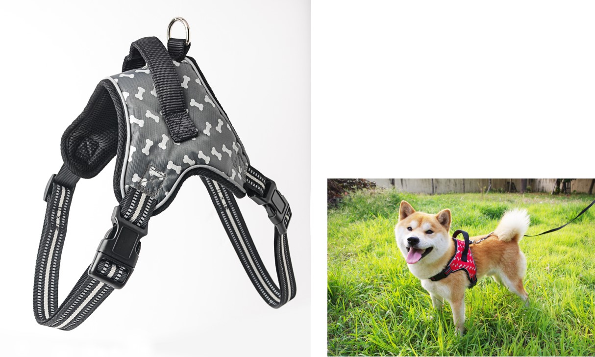 Reflective Dog Harness with Handle (Mesh Made)