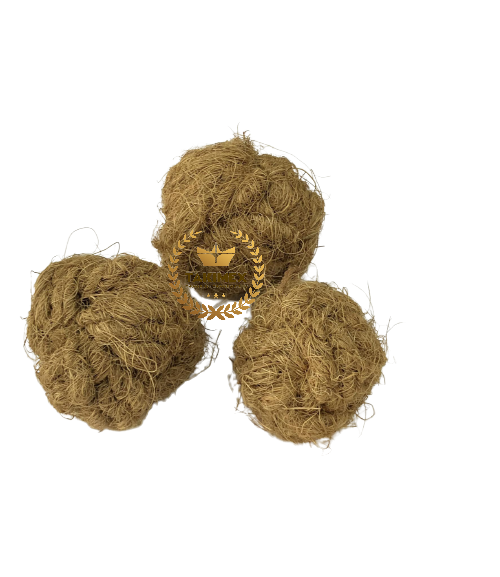 Coco Coir Rope Ball Chew Toy Nature pet toy for Dogs - Rabbits - Hamsters - Guinea Pigs 