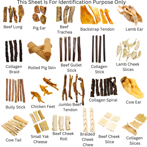 Natural Dog Chews (No Rawhide or Beefhide)