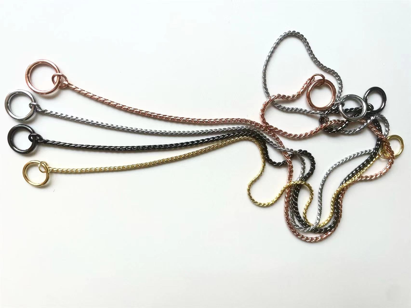 dog snake chain, dog necklace, 
