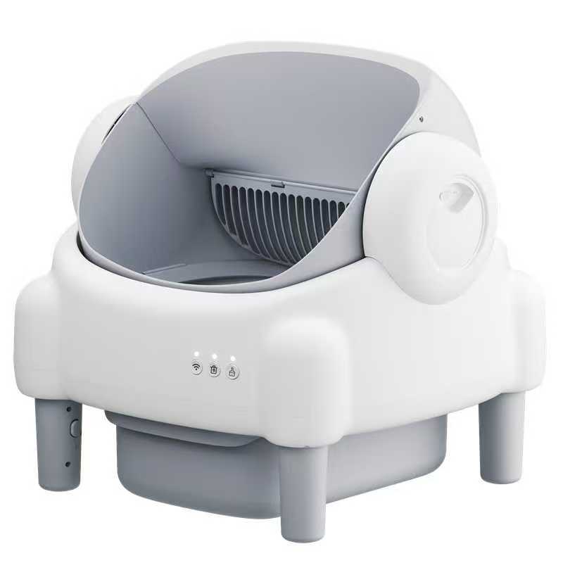 Auto Smart Cat Litter Box Mini-A 2.4G WiFi, UK Plug, CE FCC RoHS, For GCC Countries