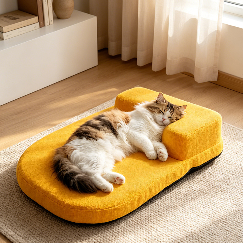 All-Season Indoor Outdoor Pet Bed for Cats Dogs with Waterproof Cushion