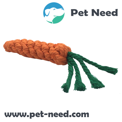 Carrot Shaped Dog Rope Toy
