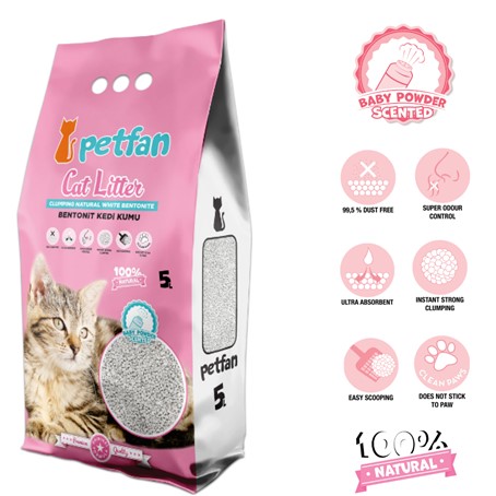 Petfan Baby Powdered Cat Litter 5L