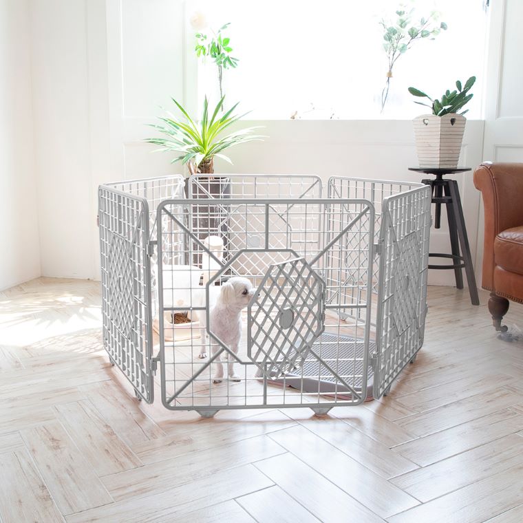 Dog exercise plastic crate playpen fence